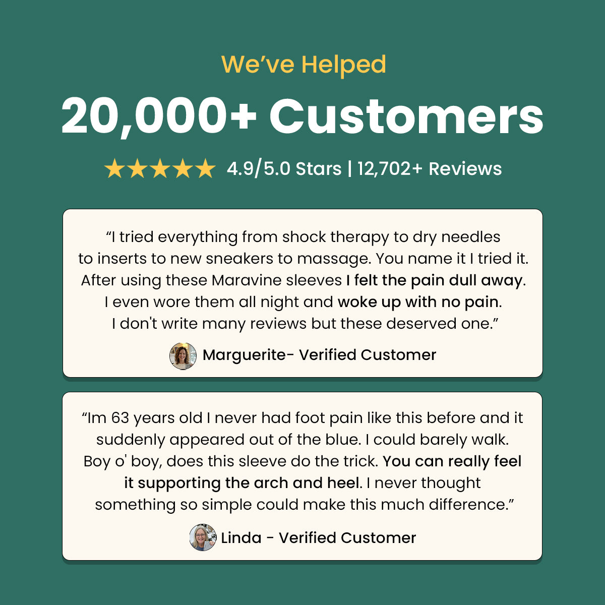 Maravine Premium Bamboo Foot Sleeves