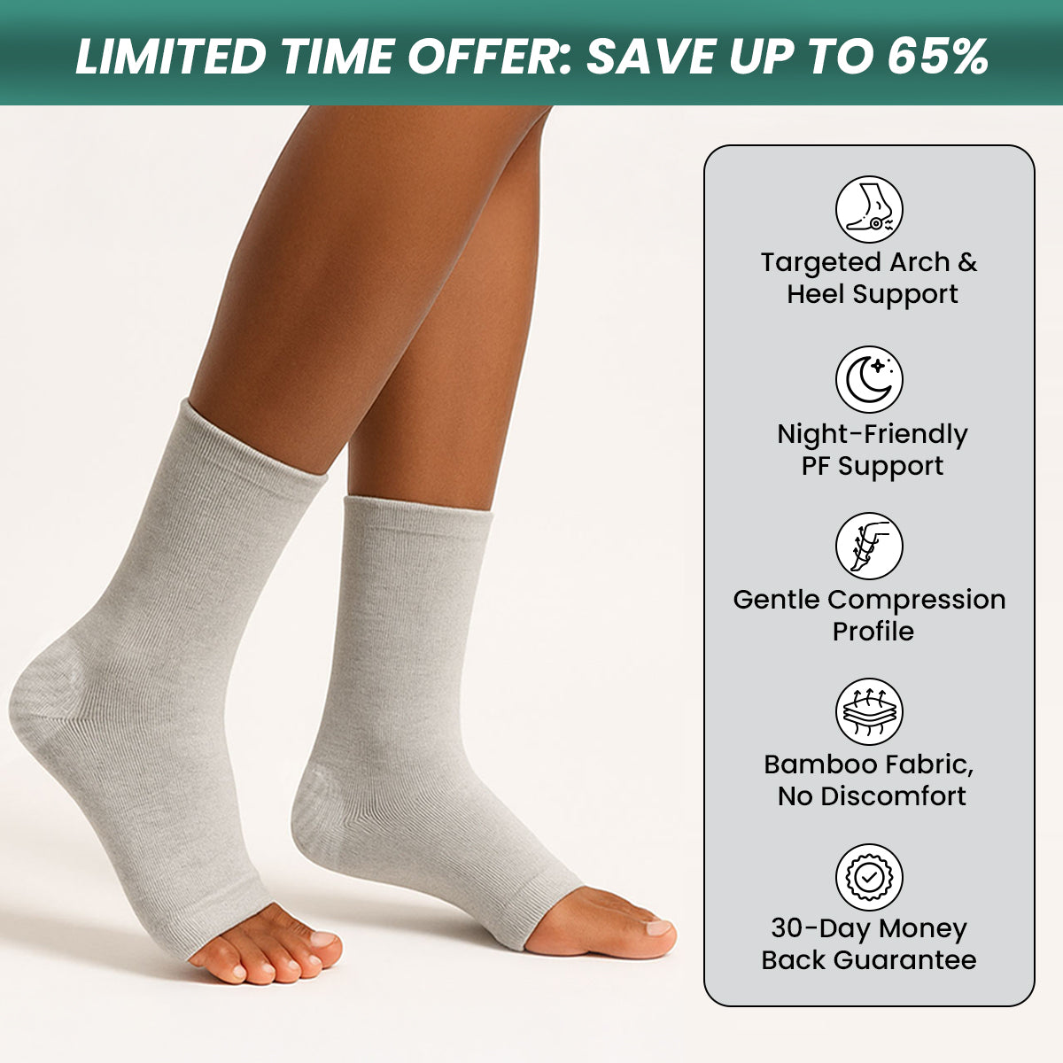 Maravine Premium Bamboo Foot Sleeves